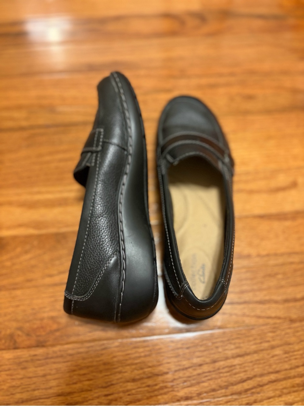 Clark’s| Womens Cora Daisy Loafers in Black size 7 - Picture 10 of 12
